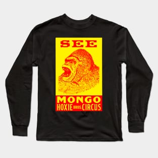 Mongo The Circus Gorilla - For Dark Background Long Sleeve T-Shirt